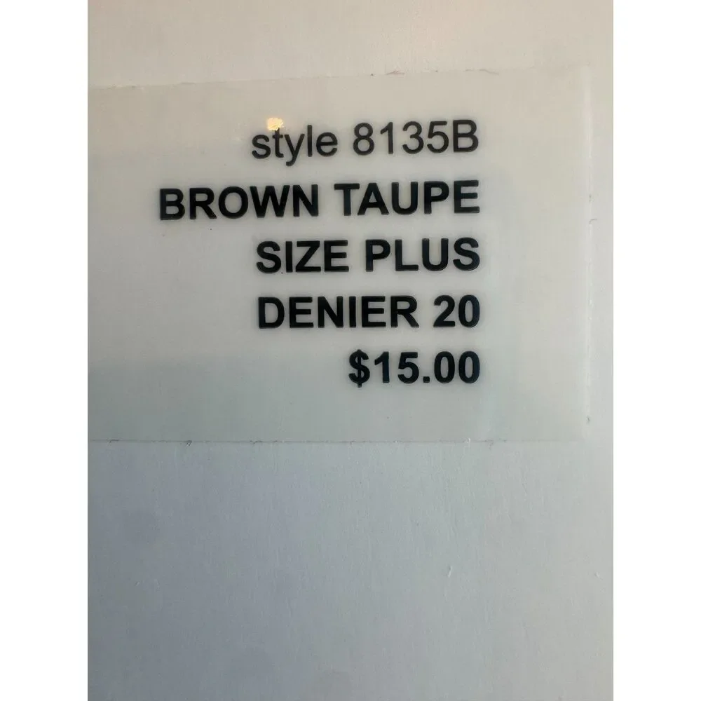 Nordstrom Everyday Sheer Control Top Brown Taupe Tights - Plus size - NEW in Box